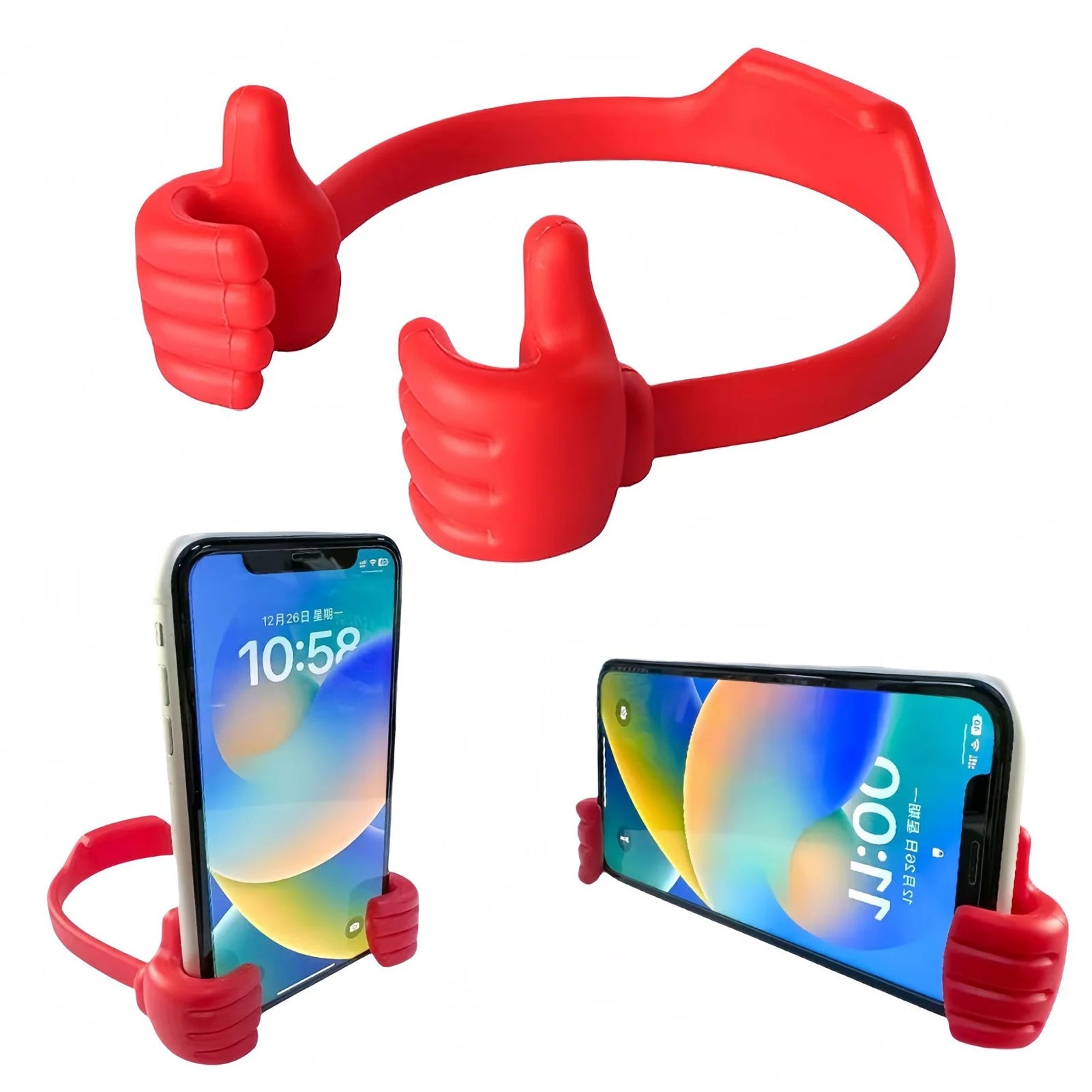 Thumb up Phone Holder Adjustable Tablet Stand Portable Desktop Lazy Phone Stand Fun Gifts for Kids Men Women