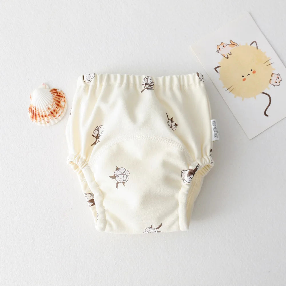 Cute Baby Waterproof Reusable Training Pants Cotton Baby Diaper Infant Shorts Nappies Panties Nappy Changing Underwear Cloth New