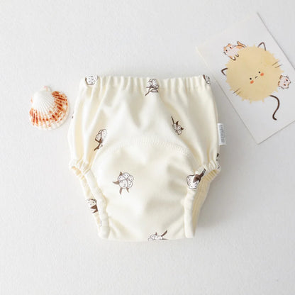 Cute Baby Waterproof Reusable Training Pants Cotton Baby Diaper Infant Shorts Nappies Panties Nappy Changing Underwear Cloth New