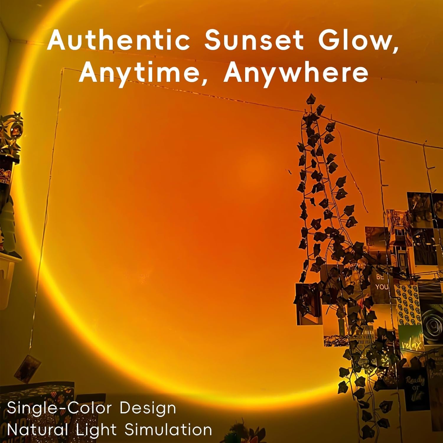 LED Sunset Lamp - Sunset Lights Night Lights LED Projector Floor Lamp Atmosphere