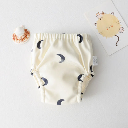 Cute Baby Waterproof Reusable Training Pants Cotton Baby Diaper Infant Shorts Nappies Panties Nappy Changing Underwear Cloth New