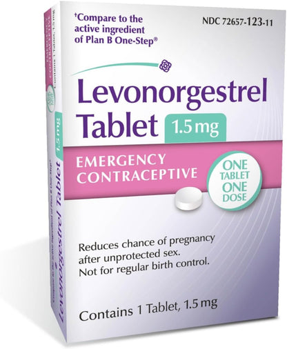 Emergency Contraceptive Tablet, Levonorgestrel 1.5Mg, Reduces Chance of Pregnancy after Unprotected Sex