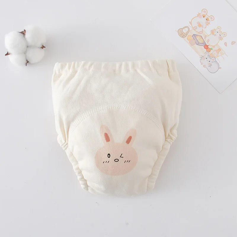 Cute Baby Waterproof Reusable Training Pants Cotton Baby Diaper Infant Shorts Nappies Panties Nappy Changing Underwear Cloth New