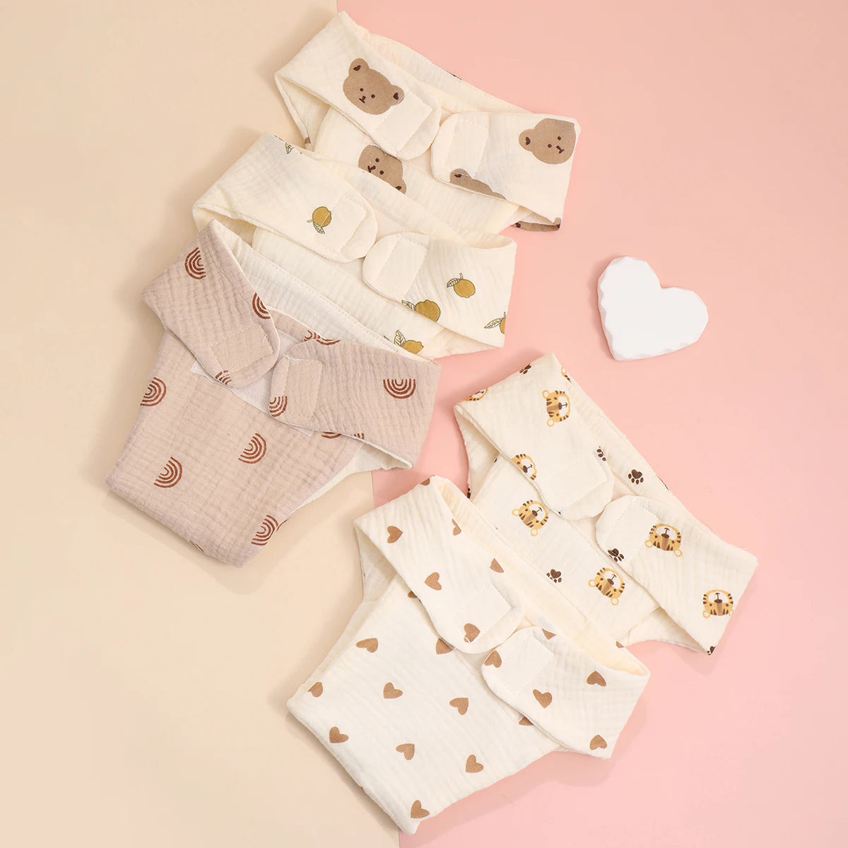 Waterproof Reusable Cotton Baby Training Pants Infant Shorts Underwear Cloth Baby Diaper Nappies Panties Nappy Changing
