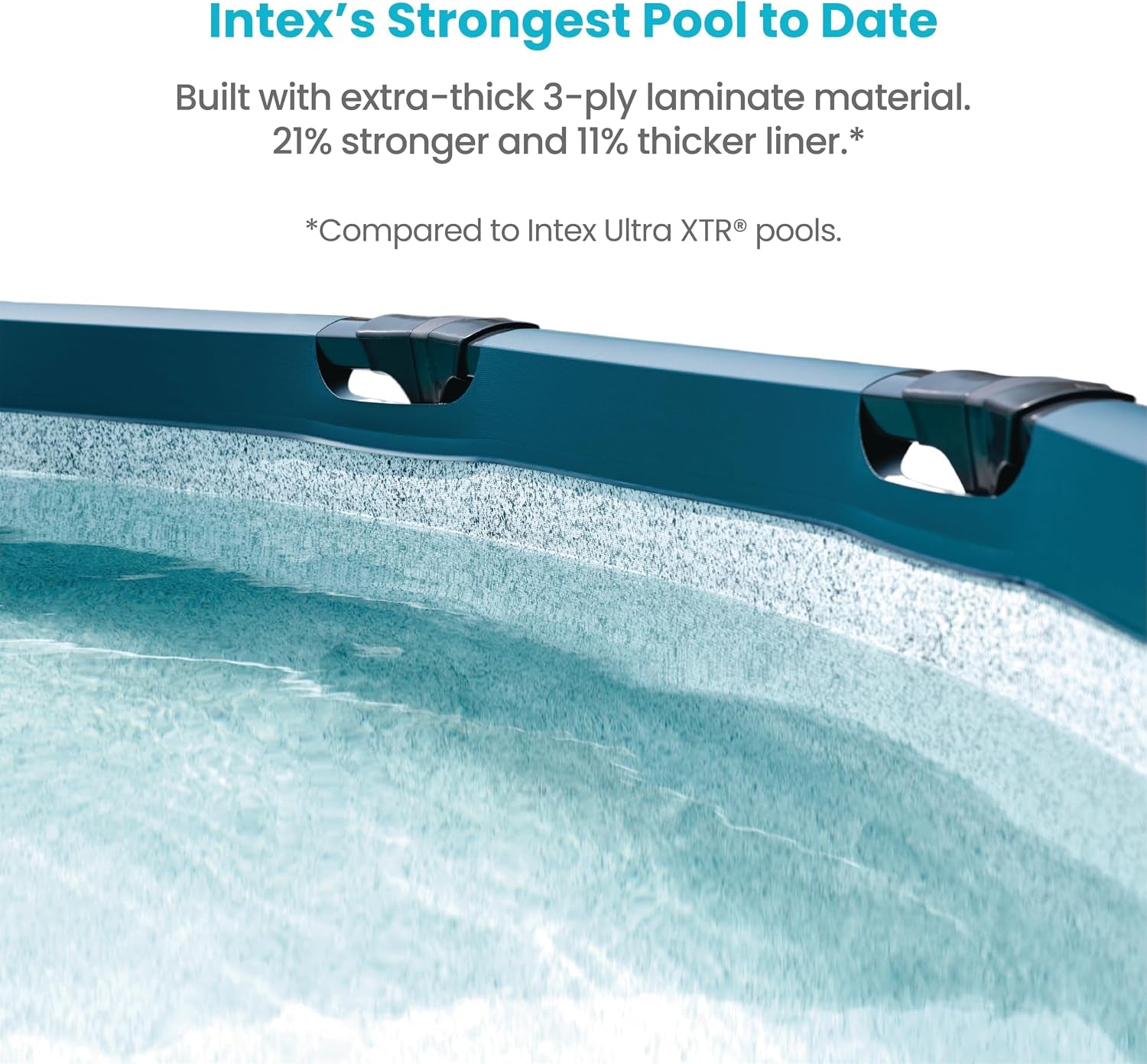 INTEX 28829EH 18Ft X 52In Ultraluxe Premium above Ground Swimming Pool Set with Smart Wi-Fi Enabled Dual Sand Filter Pump Saltwater System and Water Analyzer, Retractable Pool Ladder