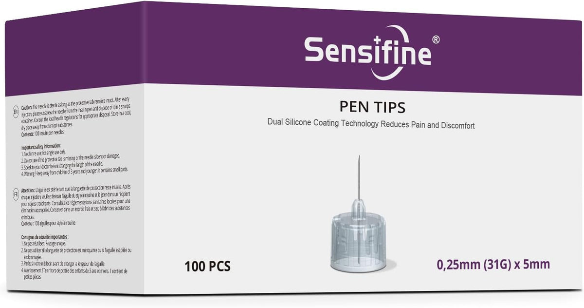 Pen Tips 31G X 5Mm, Box of 100,Universal Compatibility with Most Pen Devices