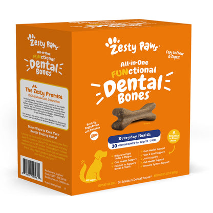 Dental Bones 30Ct for Medium Dogs