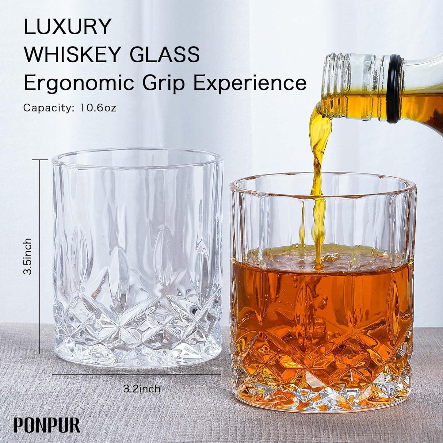 Gifts for Men Dad Fathers Day, Whiskey Decanter Set with 2 Glasses, Unique Cool Dad Birthday Gift from Daughter Son, Best Christmas Retirement Present for Man Father