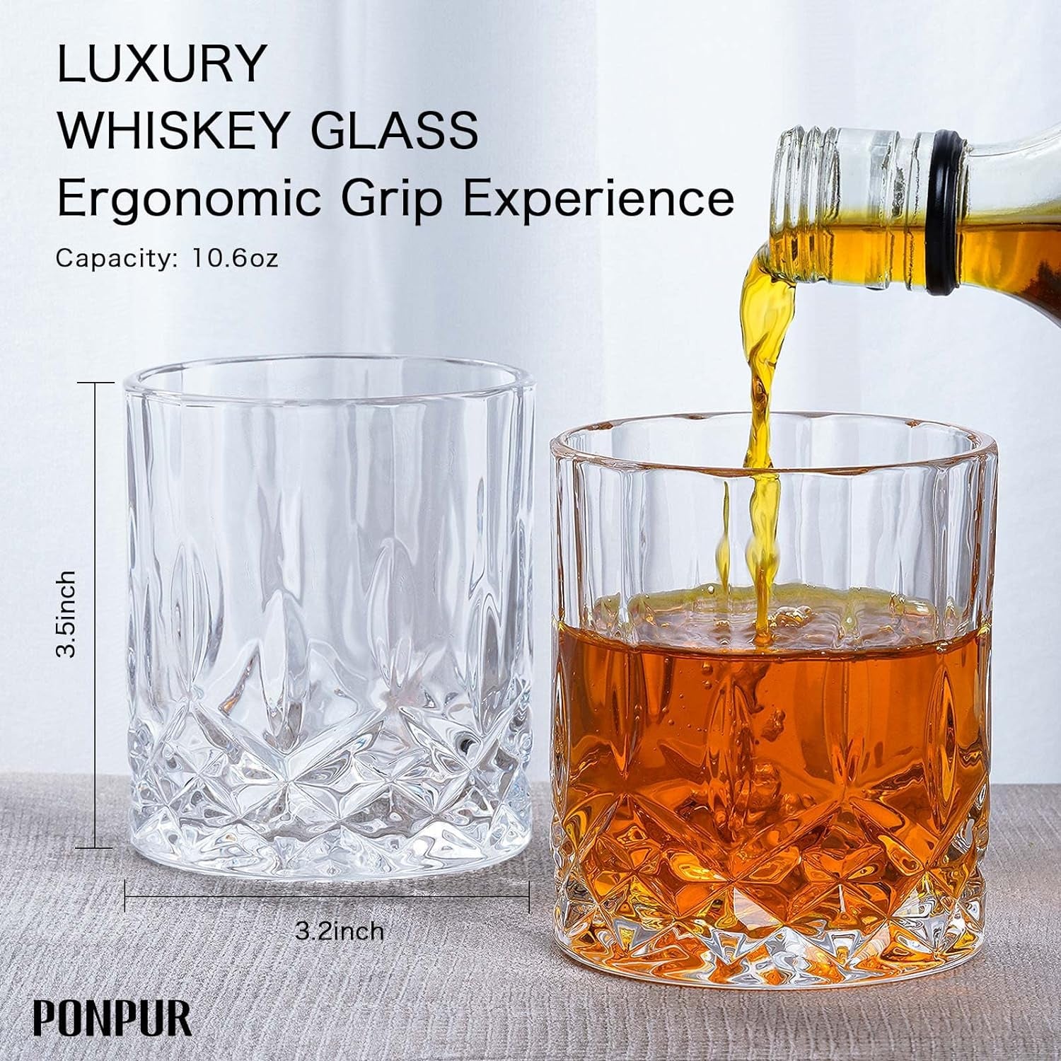 Gifts for Men Dad Fathers Day, Whiskey Decanter Set with 2 Glasses, Unique Cool Dad Birthday Gift from Daughter Son, Best Christmas Retirement Present for Man Father