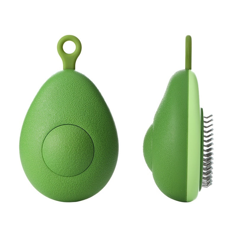 Brosse pour chat, épilateur de poils, outil de toilettage pour chien en forme d'avocat, peignes pour animaux de compagnie, brosse en acier inoxydable, aiguille de nettoyage pour animaux de compagnie