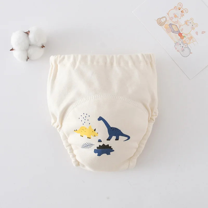 Cute Baby Waterproof Reusable Training Pants Cotton Baby Diaper Infant Shorts Nappies Panties Nappy Changing Underwear Cloth New