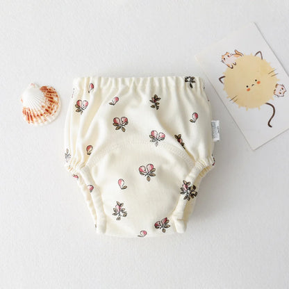 Cute Baby Waterproof Reusable Training Pants Cotton Baby Diaper Infant Shorts Nappies Panties Nappy Changing Underwear Cloth New