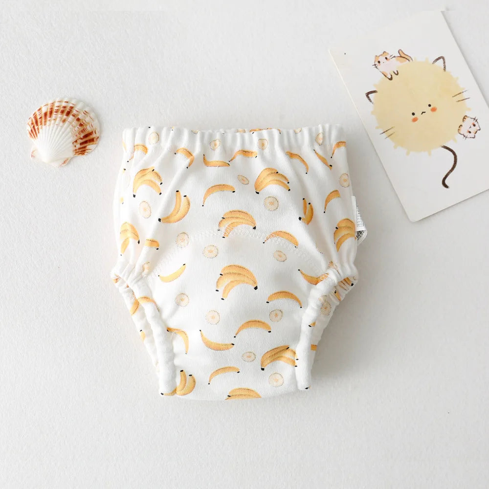New Baby Waterproof Washable Training Pants Cartoon Cotton Baby Diaper Infant Shorts Nappies Panties Nappy Changing Underwear