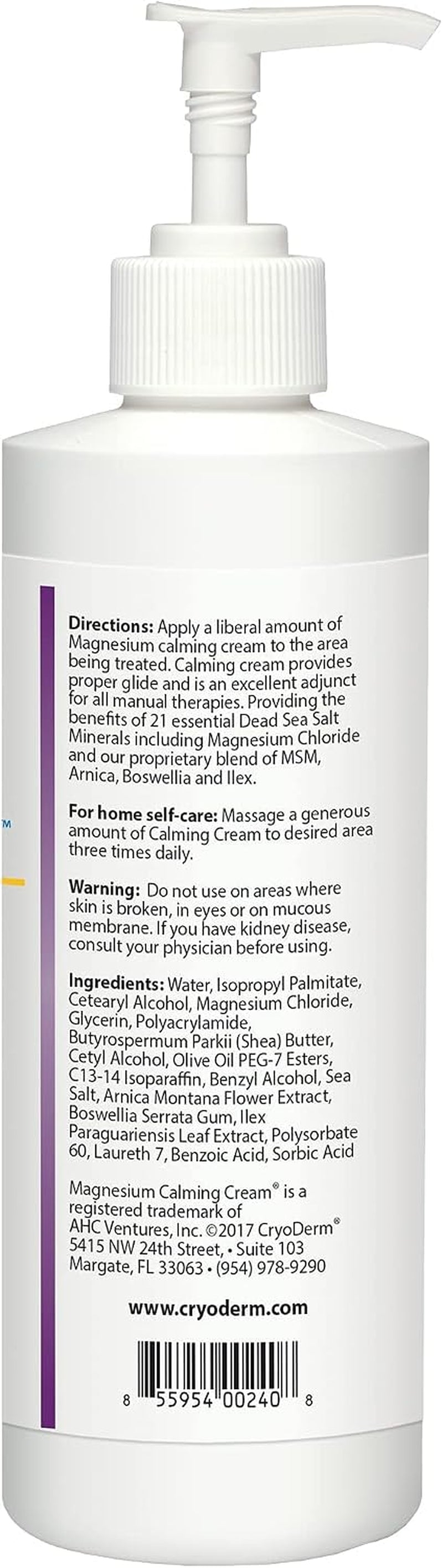 Magnesium Calming Cream 8 Oz
