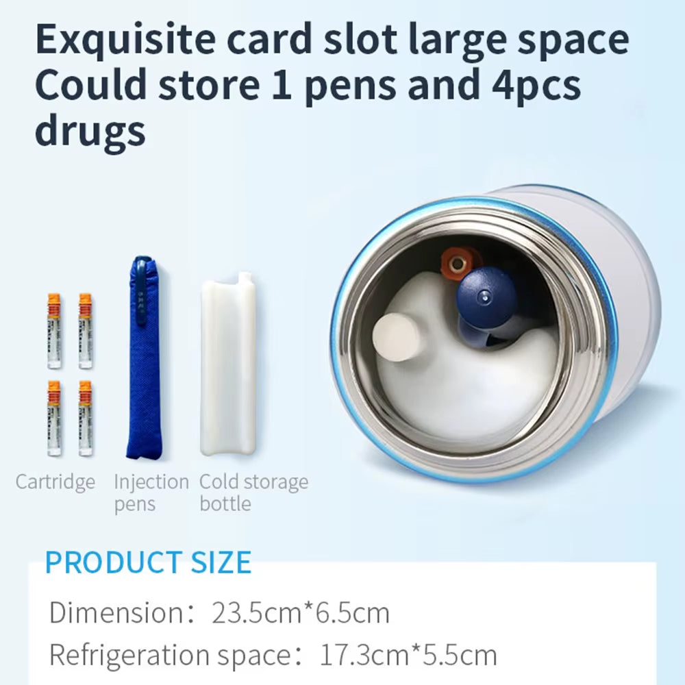 Dison New 36Hours Insulin Cooler Flask Mini Portable Insulin Fridge Refrigerated Cup Pen Cooler Bag