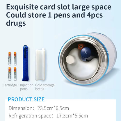 Dison New 36Hours Insulin Cooler Flask Mini Portable Insulin Fridge Refrigerated Cup Pen Cooler Bag