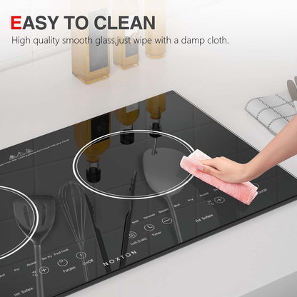 2 Burners Electric Cooktop 110V, 24" Built-In & Countertop Stove