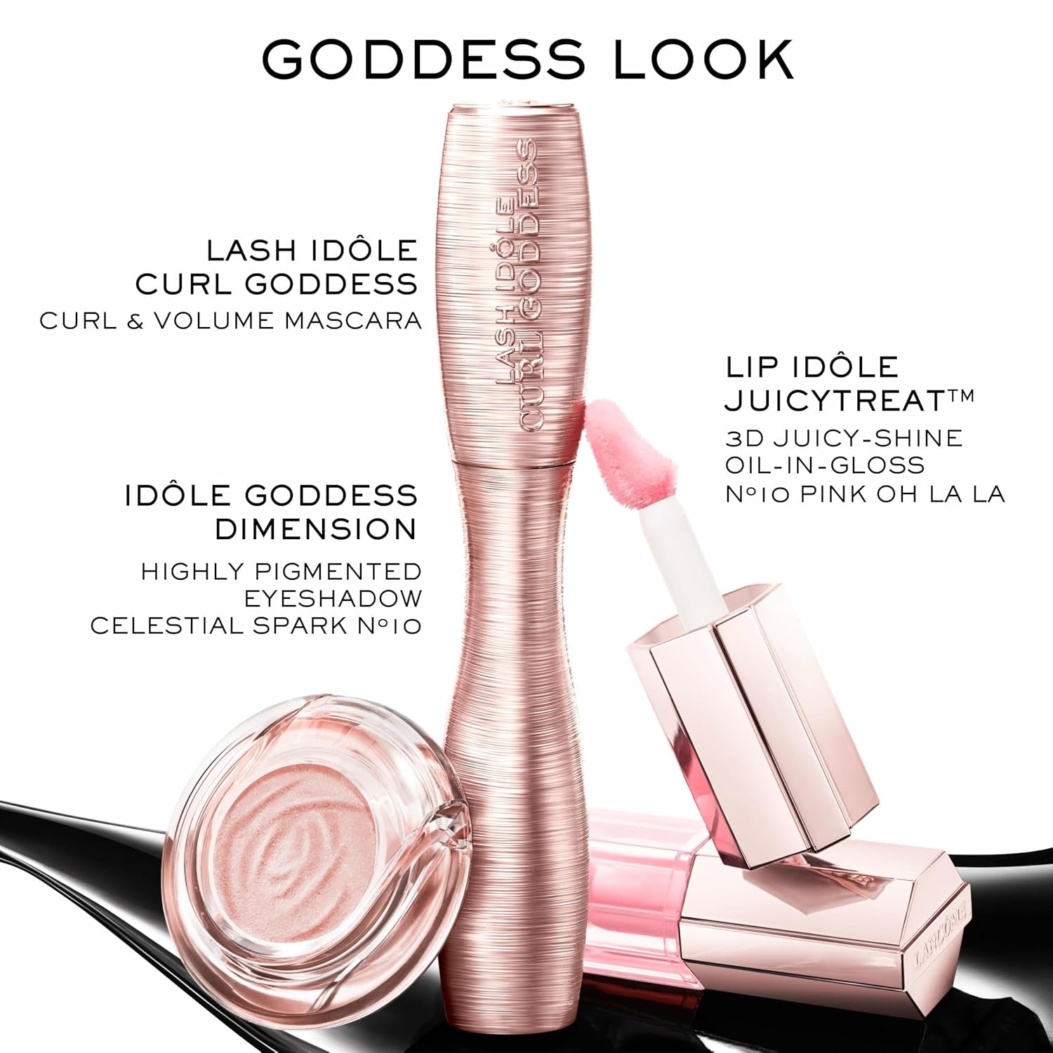 Lancôme Curl Goddess Mascara – Volumizing & Curling Mascara - 01 Black | Volume Mascara for Dramatic Lashes - 1.5X Curl Boost, +800% Volume, 30H Hold - Clump-Free, Weightless & Fanned-Out Lashes