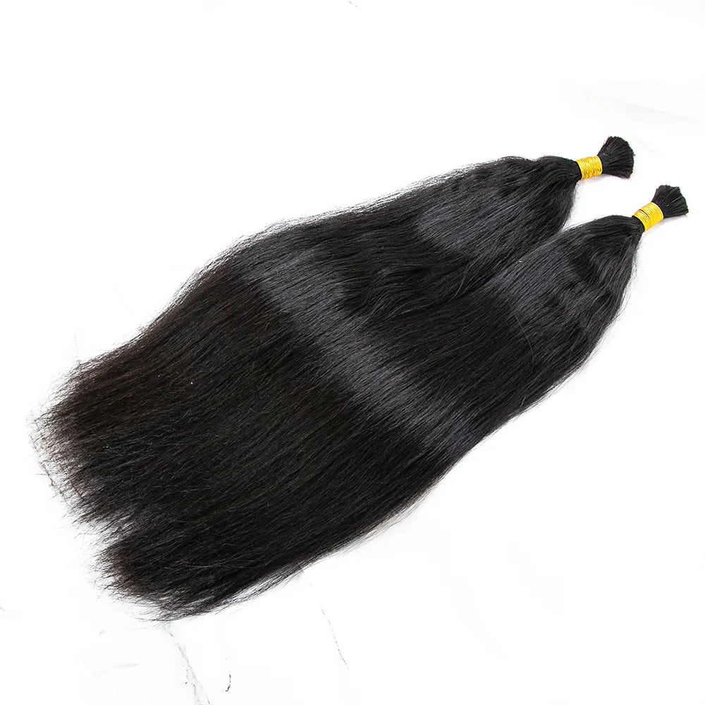 Double Drawn Burmese Wet and Wavy Human Braiding Hair