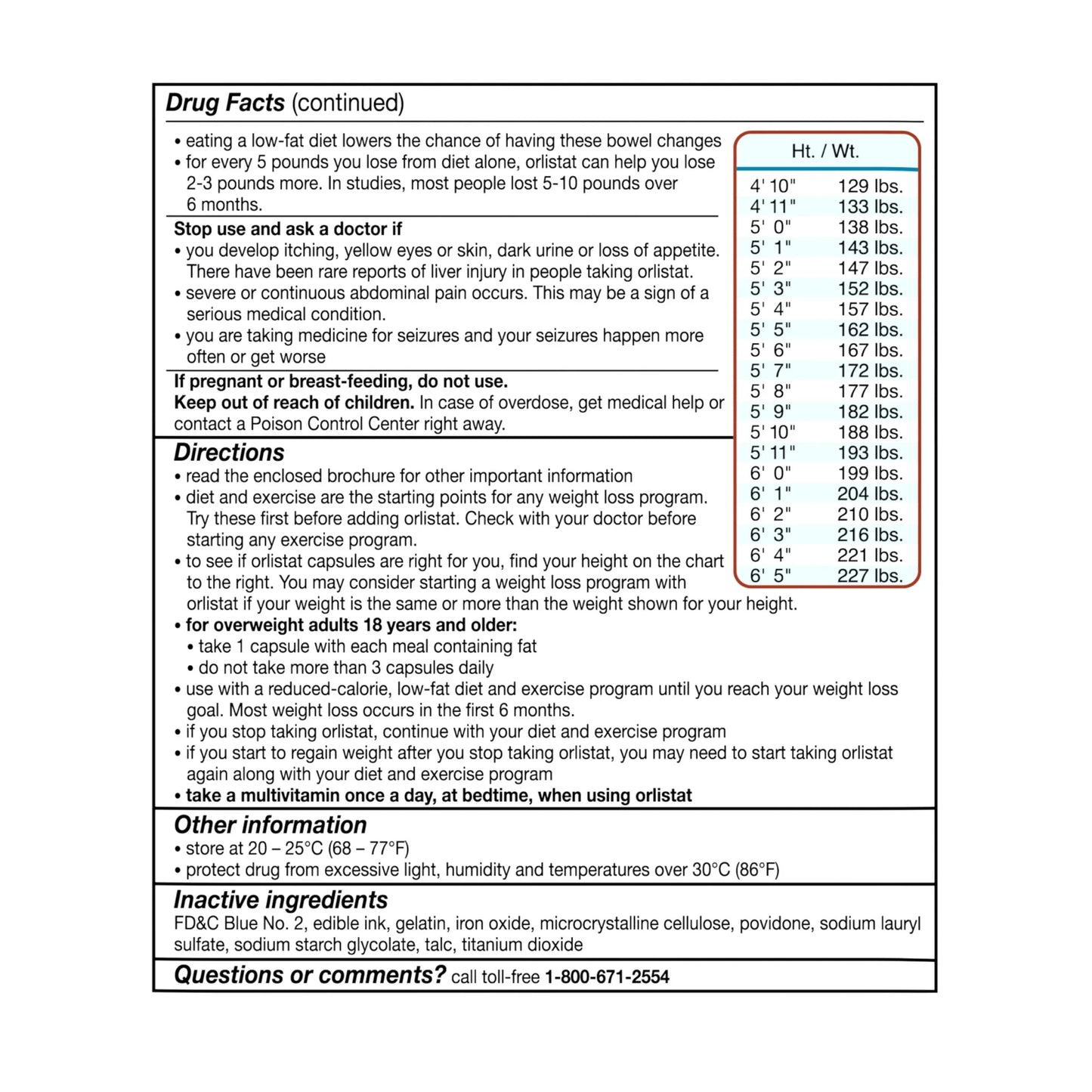 Orlistat Diet Weight Loss Supplement Pills, 60 Mg, 120 Ct