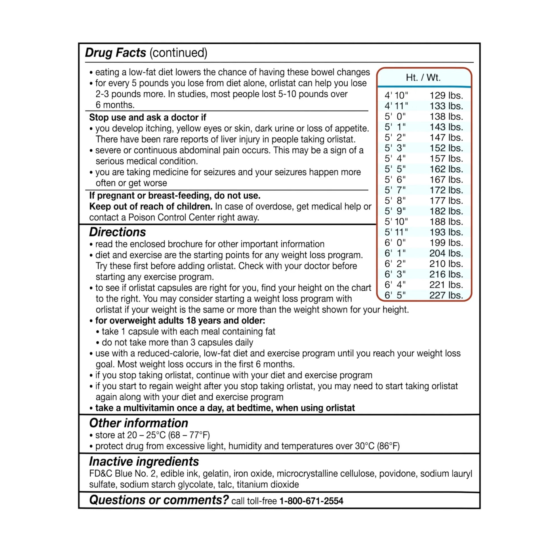Orlistat Diet Weight Loss Supplement Pills, 60 Mg, 120 Ct