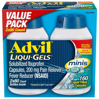 Advil Pain Reliever/Fever Reducer Liqui-Gel Minis - Ibuprofen (NSAID)