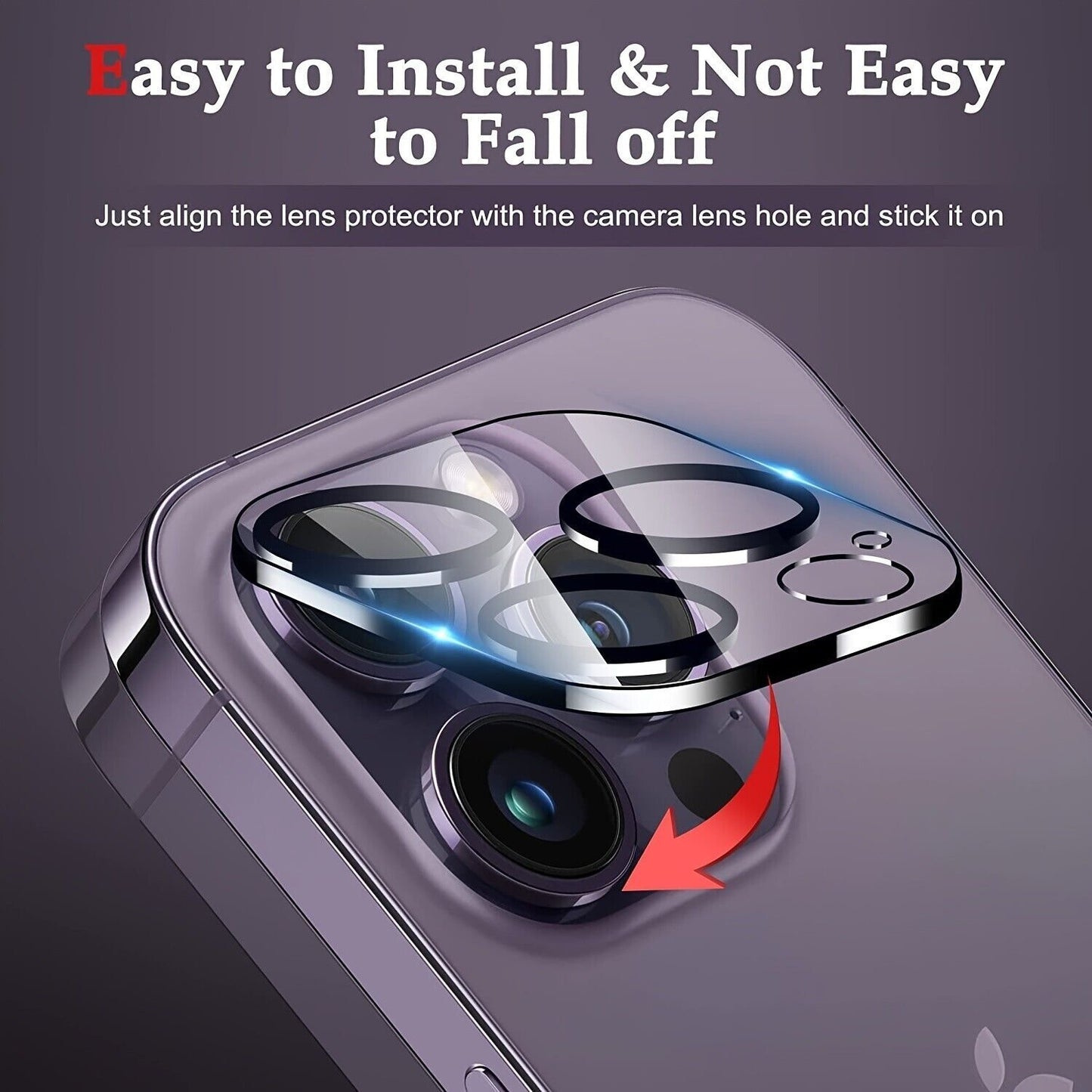 4X for Iphone 17 16 15 14 13 12 11 Pro Max Tempered Glass Camera Lens Protectors