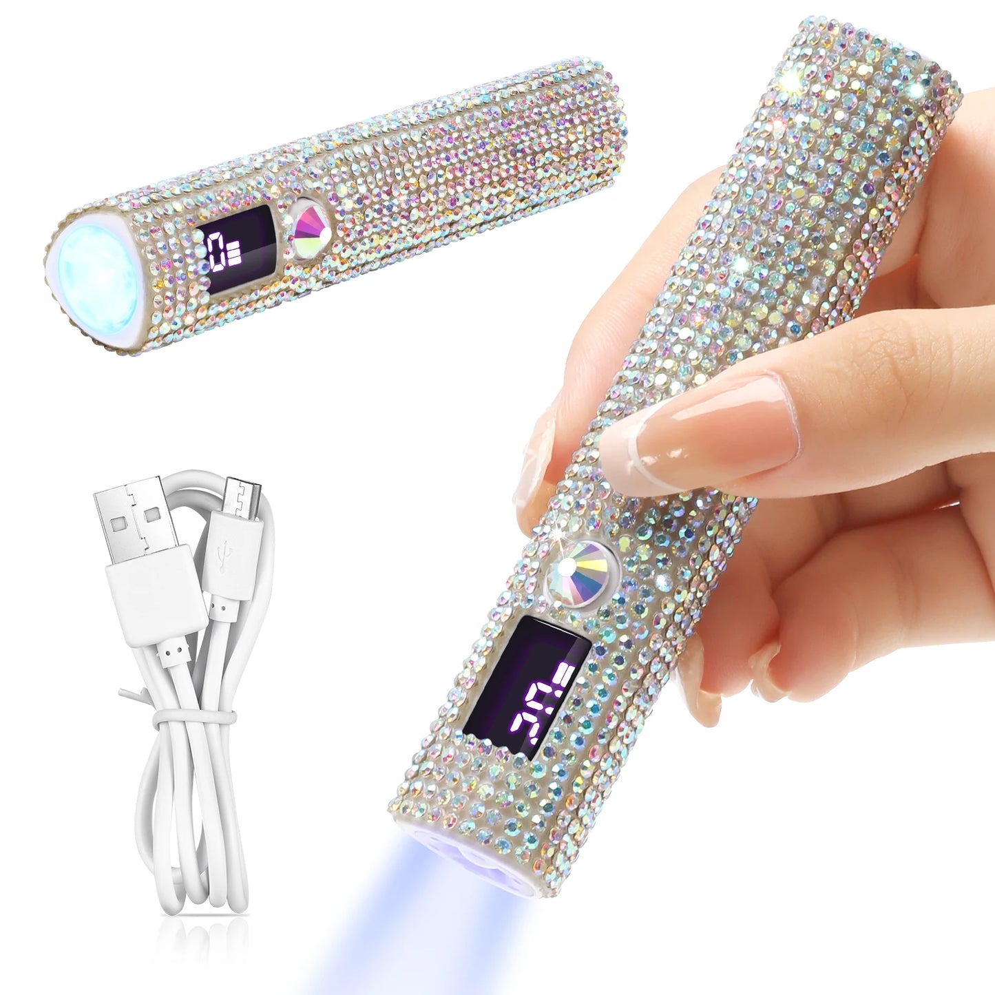 Portable Quick Dry Nail Dryer Machine Mini UV LED Nail Lamp for Home Salon Tools Professional Nail Phototherapy Flashlight Pen