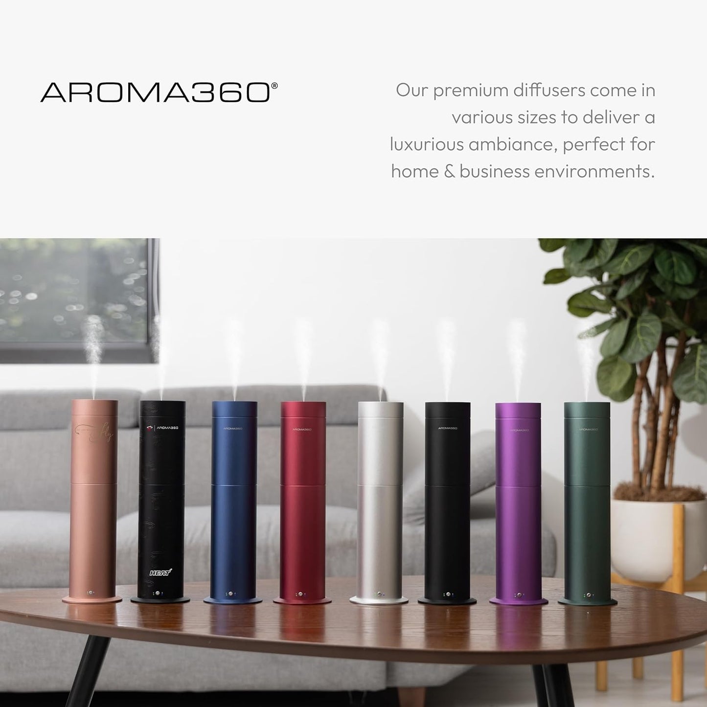 Aroma360-Mini Pro Scent Diffuser-Aroma Diffuser for Essential Oils-Cold-Air Diffusion-600Sq.Ft. Coverage-Waterless Air Diffuser-Green-Works Exclusively with Pro Pod Bottles