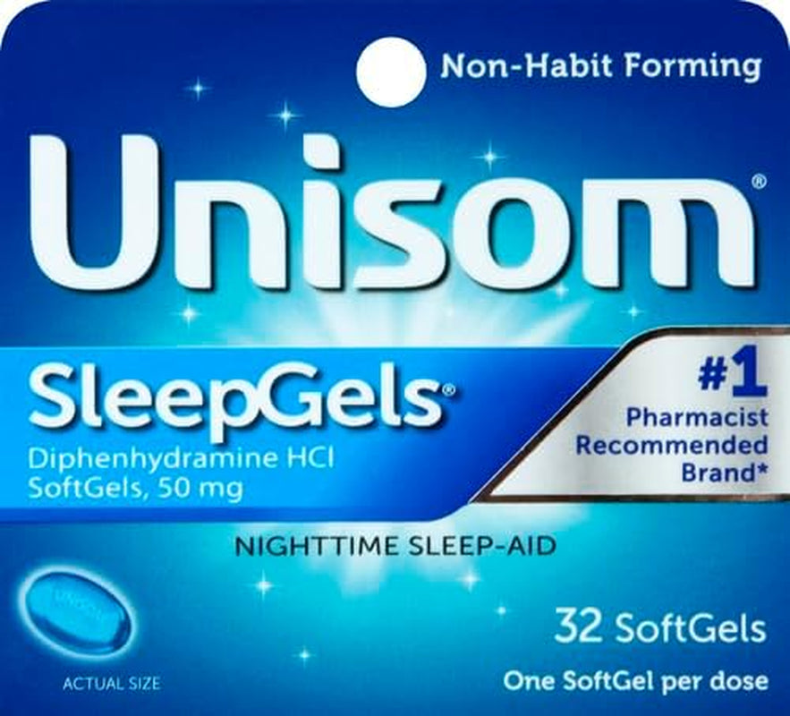Sleepgels, Nighttime Sleep-Aid, Diphenhydramine HCI 50 Mg, 32 Softgels