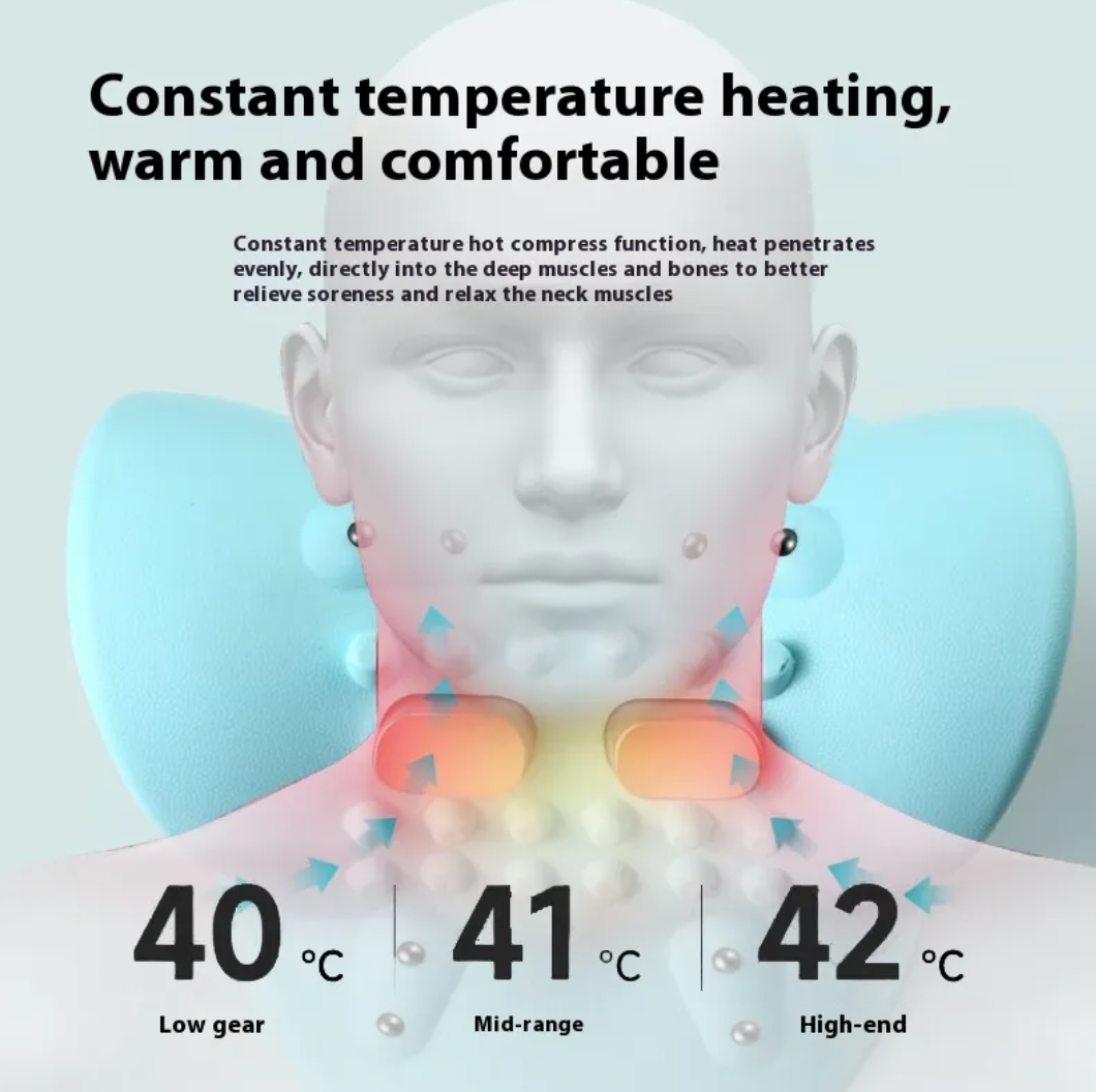 Portable Cervical Spine Relief Neck Massager Pillow