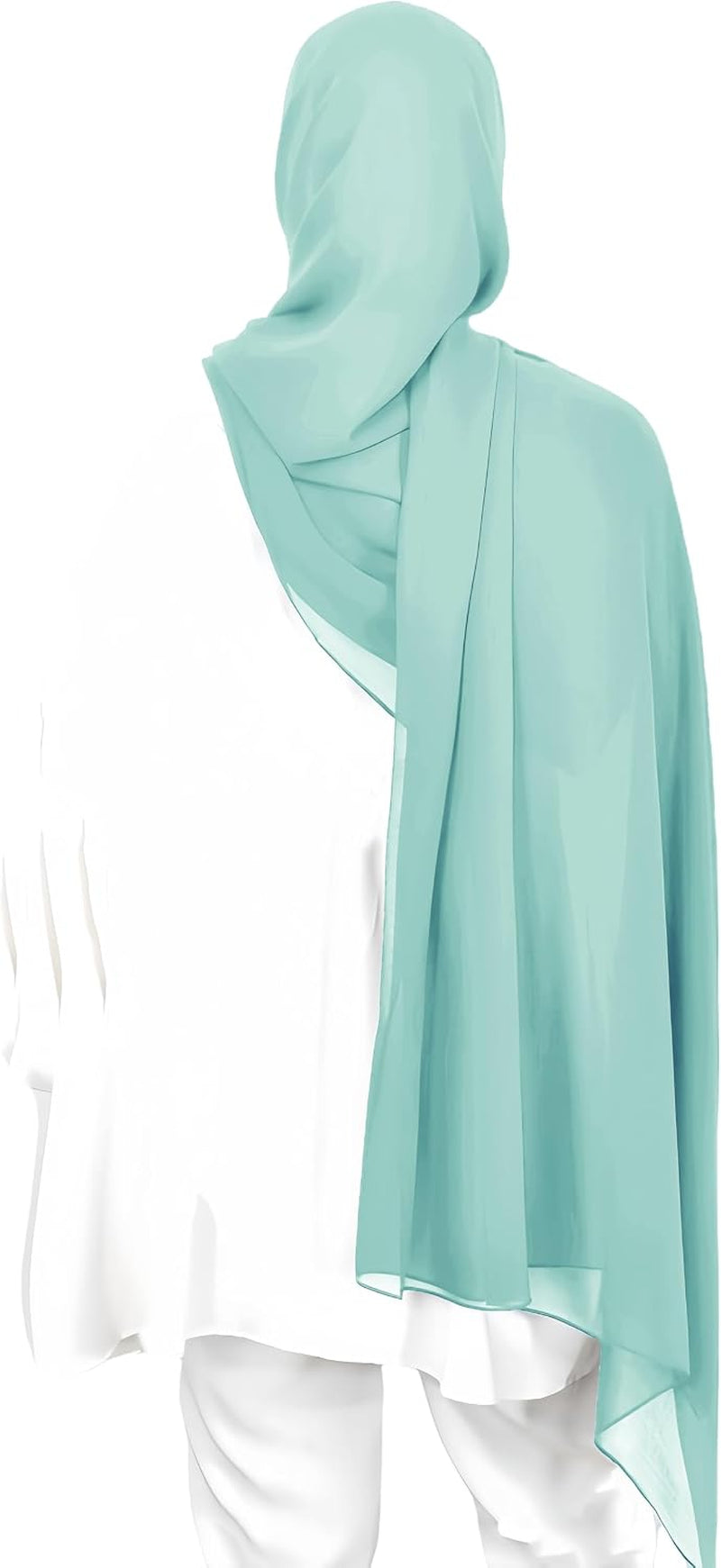 Premium Chiffon Hijab Head Scarf Shawl Wrap for Muslim Women Lightweight