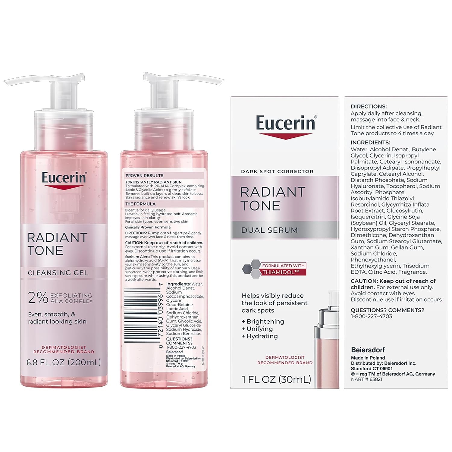 Radiant Tone Night Skin Routine Bundle, Variety Pack, 3 Items