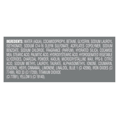 DOVE MEN + CARE Purifying Charcoal + Clay Body and Face Wash with 24-Hour Nourishing Micromoisture Technology Body Wash for Men, 13.5 Oz | with 24-Hour Nourishing Micromoisture Technology Body Wash for Men