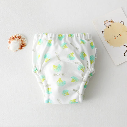 New Baby Waterproof Washable Training Pants Cartoon Cotton Baby Diaper Infant Shorts Nappies Panties Nappy Changing Underwear