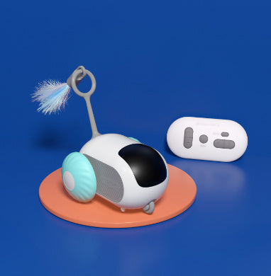 Jouet interactif pour chat télécommandé, chargement USB, poursuite automatique, déplacement autonome, télécommande intelligente, jouet interactif pour chat, produits pour animaux de compagnie