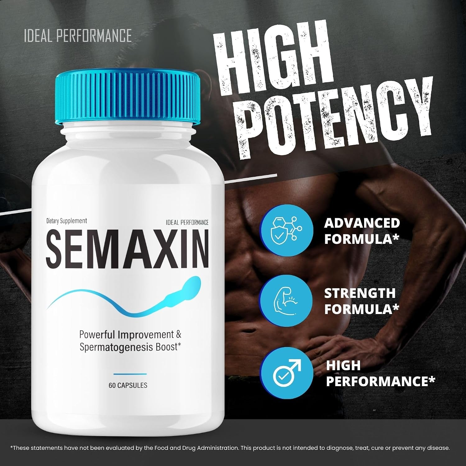 Semaxin Capsules, Official Semaxin Supplement Pills, Overall Health and Wellness Reviews (2 Pack)