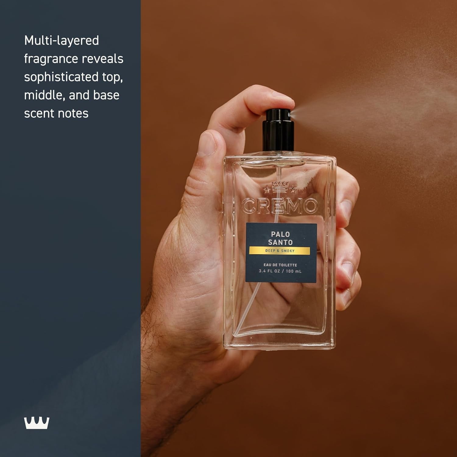 Cologne for Men - Palo Santo Mens Cologne Spray, a Combination of Bright Cardamom, Dry Papyrus and Aromiatic Palo Santo, Multi-Layered Signature Men'S Fragrances, 3.4 Fl Oz