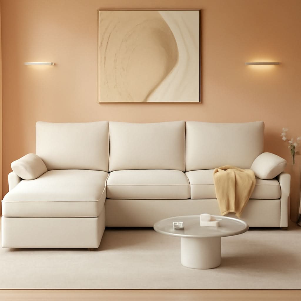 Modular Sectional Sofa with Ottoman