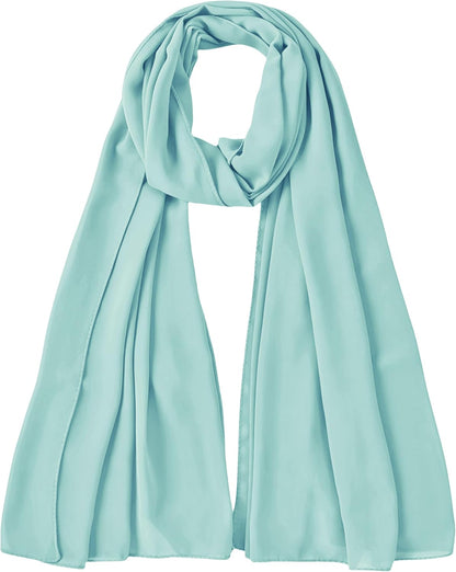Premium Chiffon Hijab Head Scarf Shawl Wrap for Muslim Women Lightweight