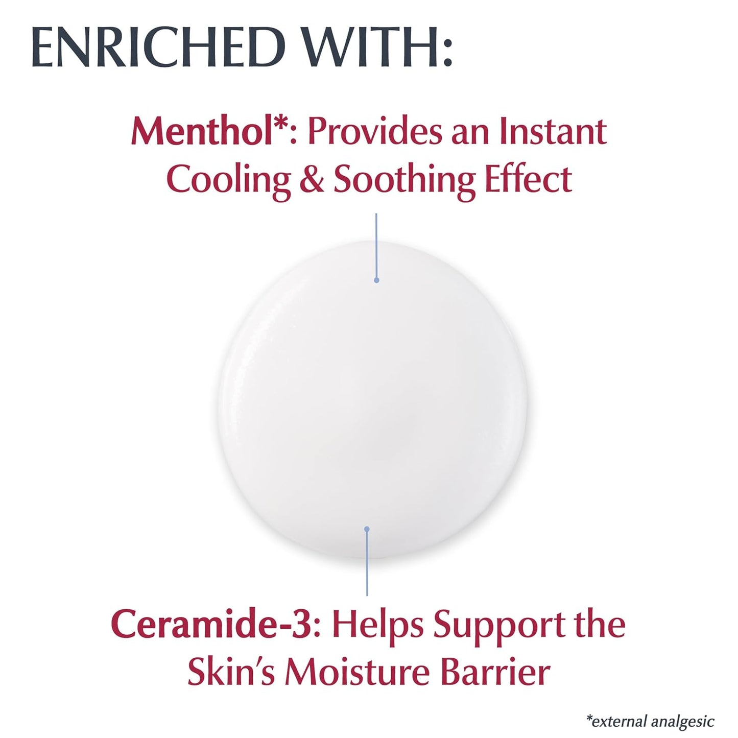Skin Calming Itch Relief Body Lotion, 8.4 FL OZ | Body Lotion Enriched with Menthol and Ceramide, Itch-Relieving Calming Lotion, Soothing and Cooling Effect, Fragrance Free