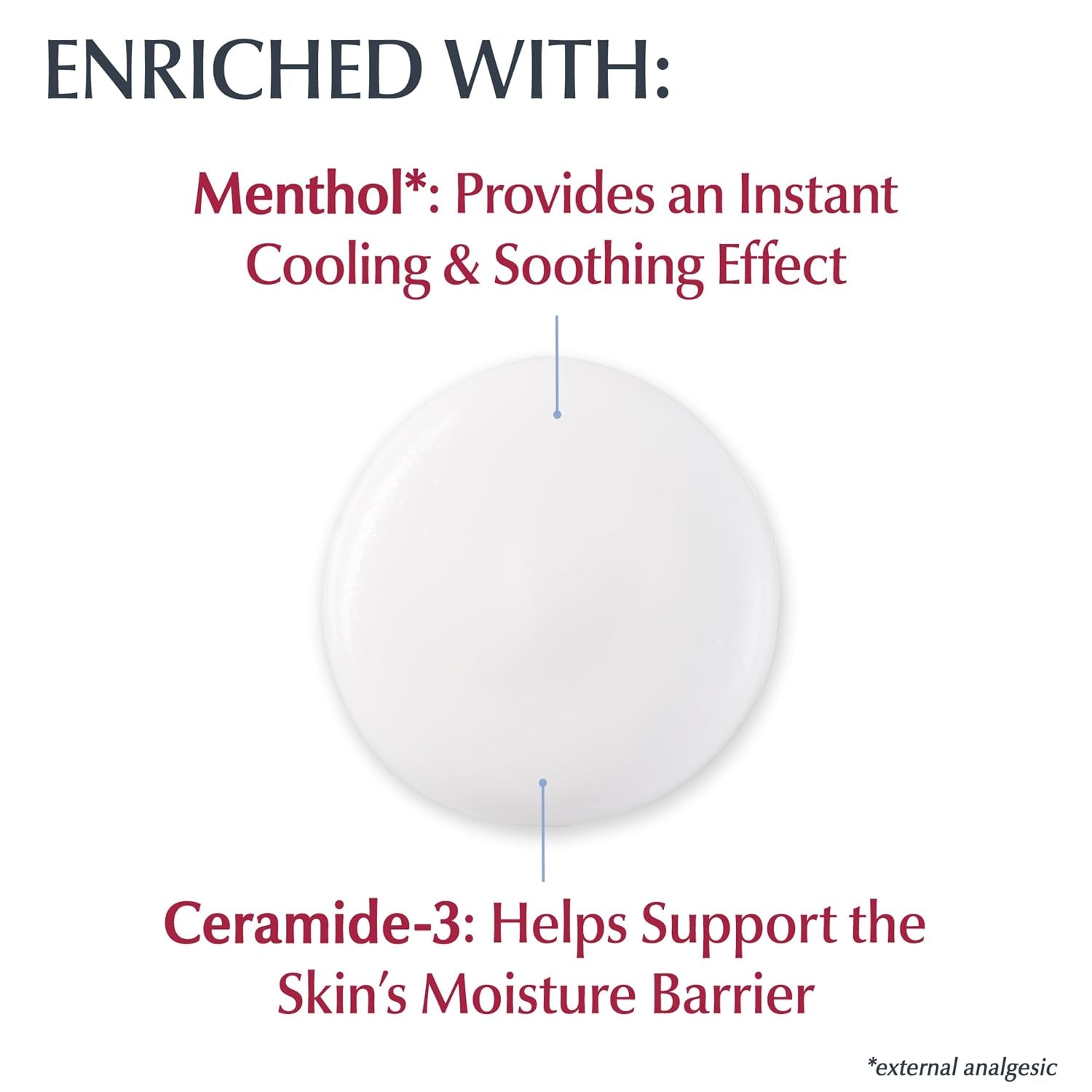 Skin Calming Itch Relief Body Lotion, 8.4 FL OZ | Body Lotion Enriched with Menthol and Ceramide, Itch-Relieving Calming Lotion, Soothing and Cooling Effect, Fragrance Free