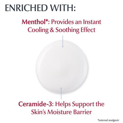 Skin Calming Itch Relief Body Lotion, 8.4 FL OZ | Body Lotion Enriched with Menthol and Ceramide, Itch-Relieving Calming Lotion, Soothing and Cooling Effect, Fragrance Free