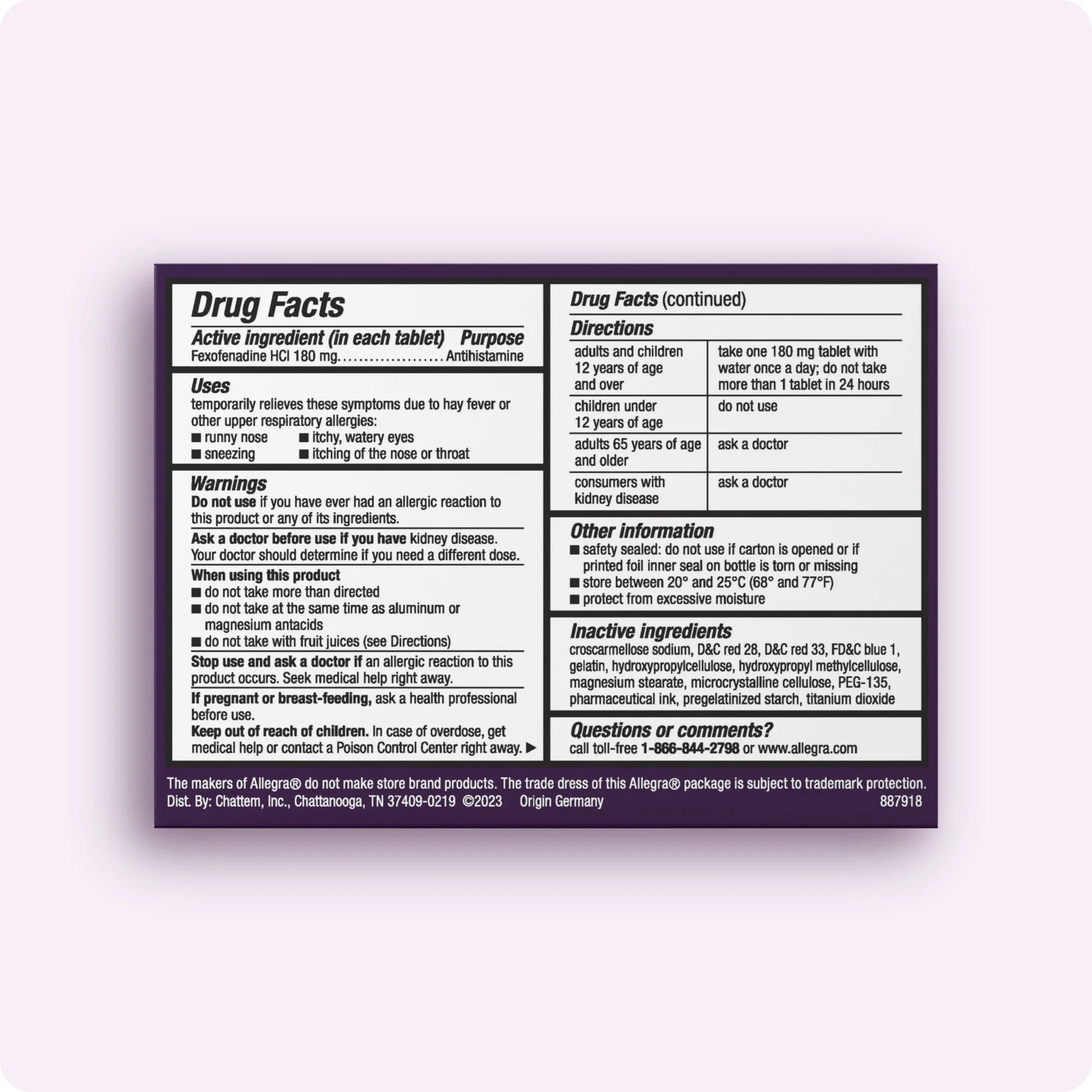 Adult 24-Hour Allergy Relief Gelcaps, Non-Drowsy Indoor and Outdoor Allergy Medicine, 180 Mg Fexofenadine HCI Antihistamine Pill, 24-Count