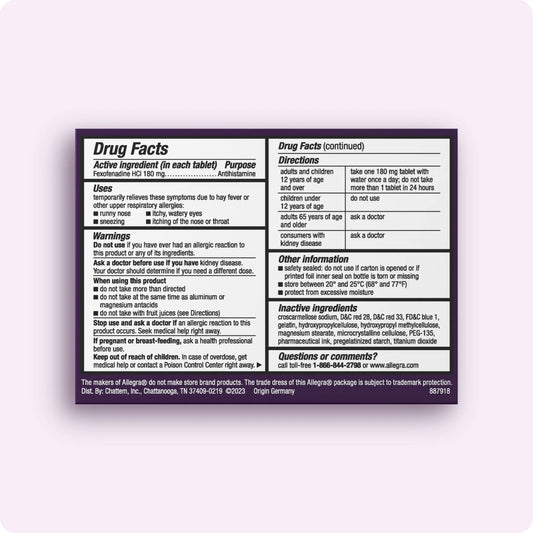 Adult 24-Hour Allergy Relief Gelcaps, Non-Drowsy Indoor and Outdoor Allergy Medicine, 180 Mg Fexofenadine HCI Antihistamine Pill, 24-Count