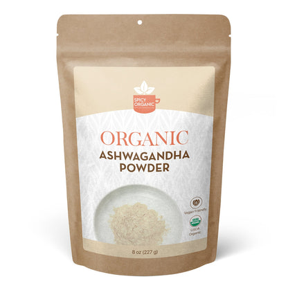 Organic Ashwagandha Root Powder-Indian Ginseng for Optimal Health and Wellness