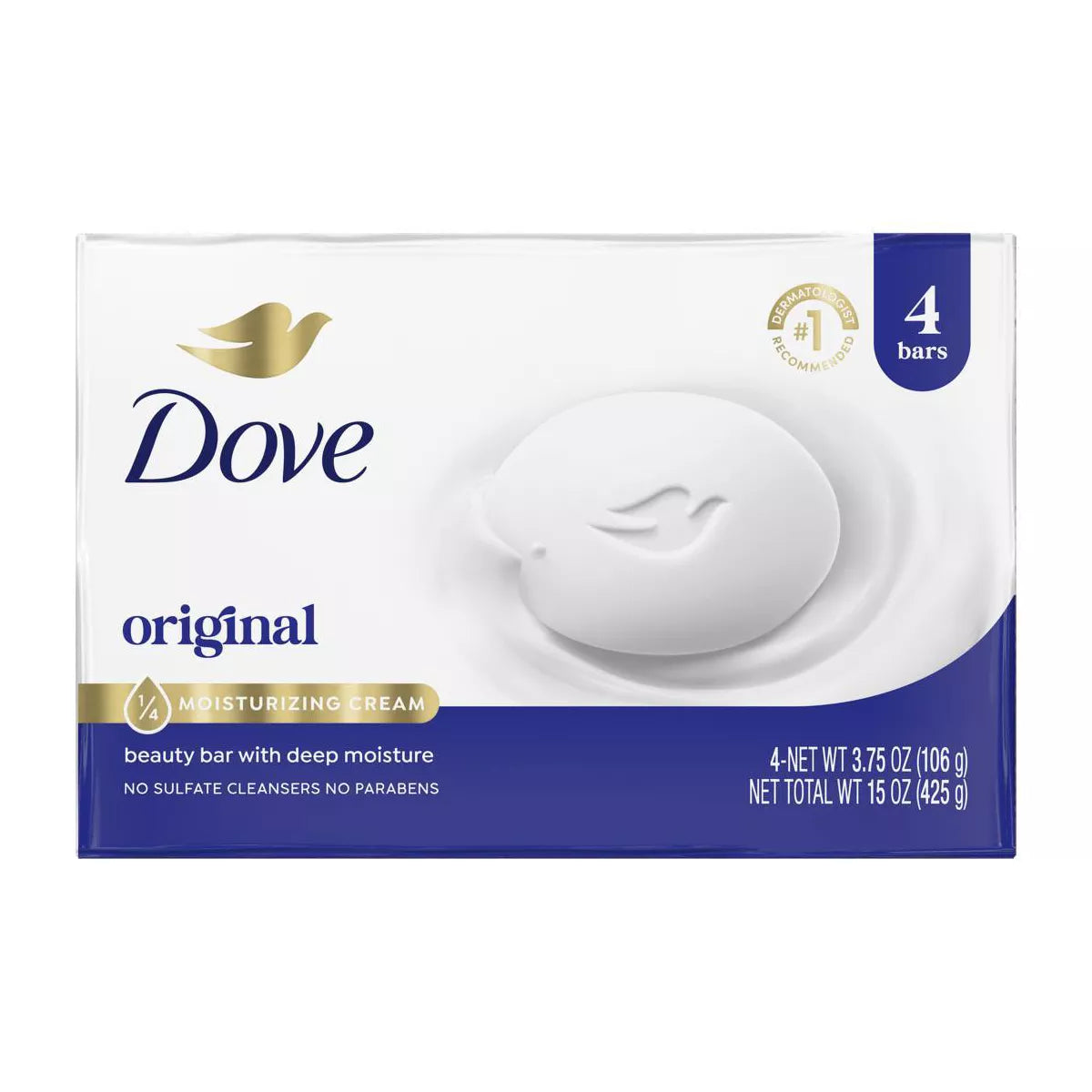Dove Beauty White Moisturizing Beauty Bar Soap