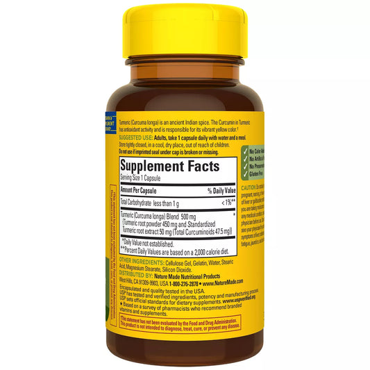 Nature Made Turmeric Curcumin Capsules