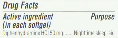 Sleepgels, Nighttime Sleep-Aid, Diphenhydramine HCI 50 Mg, 32 Softgels