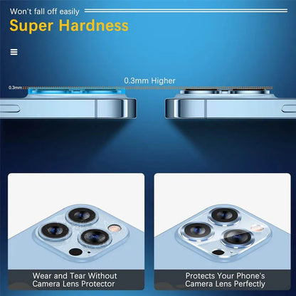 Camera Protector for Iphone 17 16 15 Pro Max Iphone 15 12 13 14 Pro Lentes Iphone 15 Pro Cristal Camara Iphone 16 Lens Cover for Iphone 14 Pro Max Camera Film Iphone15 Pro Lens Protection for Iphone 15 Accessories